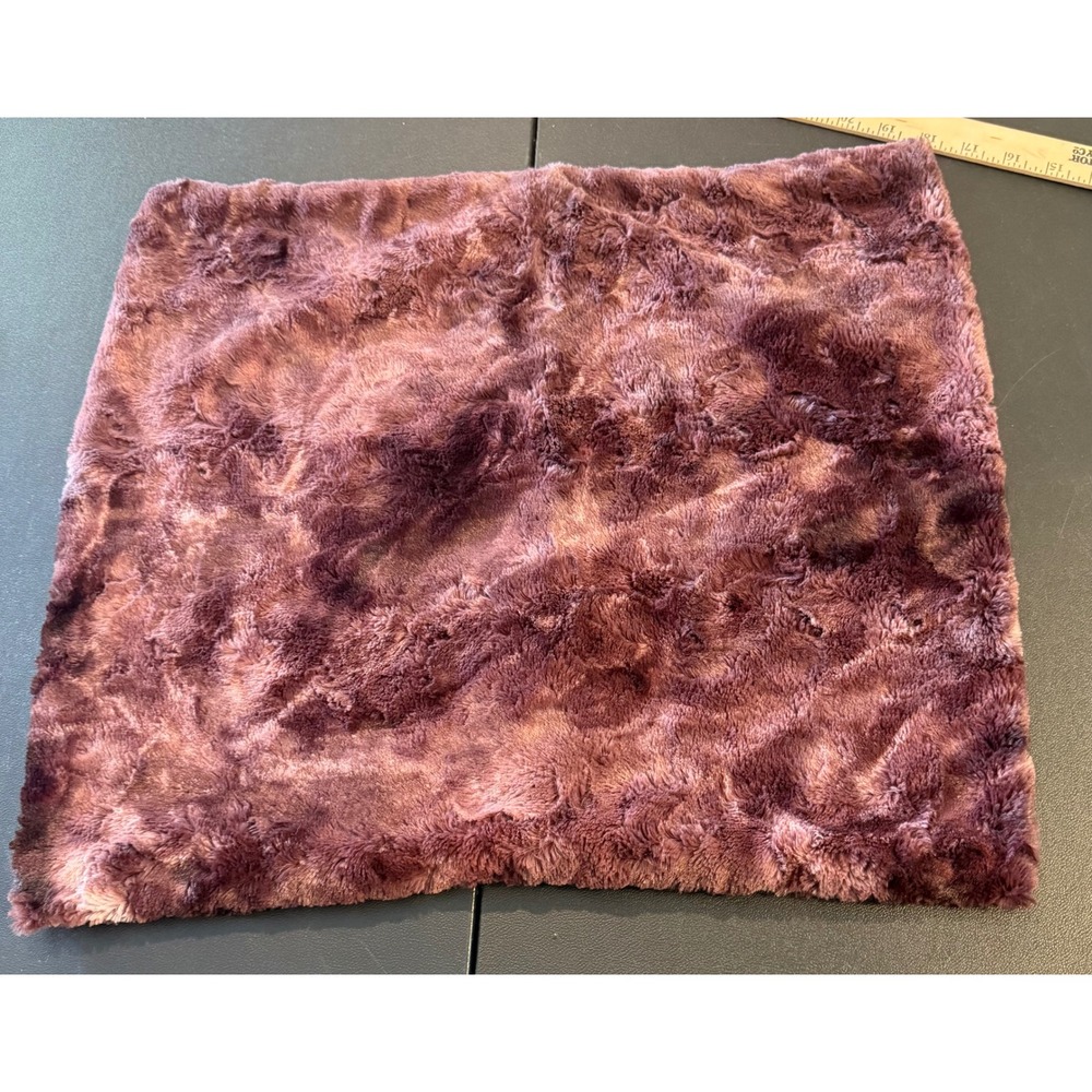 Minky Pillowcase Cover Purple Shaggy Soft Envelope Closure Plush Luxury Cozy